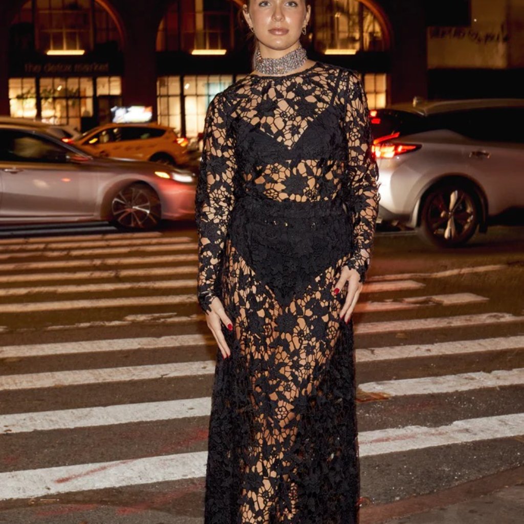 Black Lace Matching Top And Skirt | Never Fully Dressed